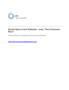 Scuole Sacro Cuore Gallarate - coop. ``Don Francesco Ricci`