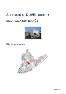 Allegato al DUVRI: scheda sicurezza edificio C1