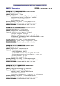 Matematica - IPSCTS CI GIULIO