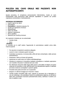 pulizia del cavo orale nei pazienti non autosufficienti - Area