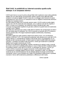 Stati Uniti, la pubblicità su internet scavalca quella sulla stampa: è