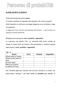 Percorso classi quarte e quinte di scuola primaria
