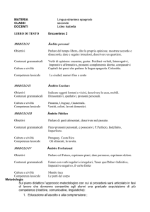 MATERIA Lingua straniera spagnolo