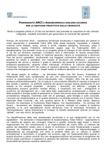 federsanità anci e assobiomedica siglano accordo per la gestione