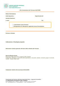 Alla Commissione del Farmaco dell`AVEN