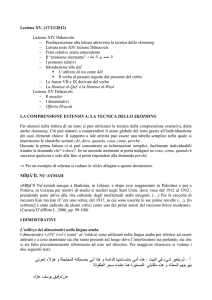 Lezione sui dimostrativi