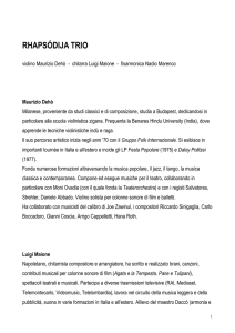 brevi biografie - Rhapsodija trio