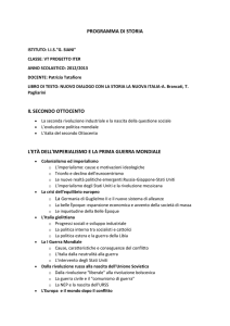 PROGRAMMA DI STORIA ISTITUTO: I.I.S."G. SIANI" CLASSE: VT