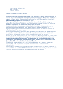 Data: martedì 10 luglio 2007 - Prot: 020-2007