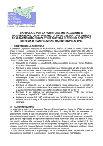 Capitolato Linac