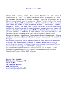 CURRICULUM VITAE Claudio Curti Gialdino, romano, dopo essersi