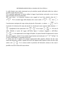 determinazione della massa di una stella