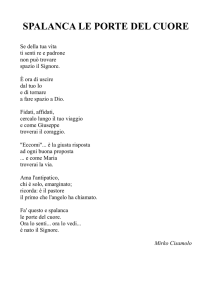 Spalanca le porte del cuore