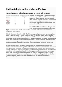 Epidemiologia delle coliche nell`asino