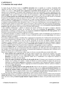 L`evoluzione dei corpi celesti