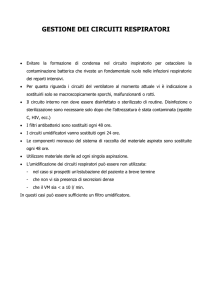 gestione dei circuiti respiratori - Area