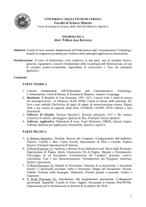 Programma a.a. 2003/04