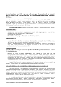 bando di avviso ORTOTTISTAcon prova colloquio