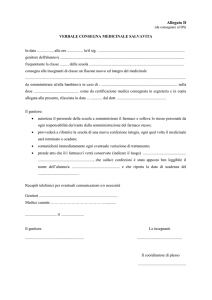 Verbale Consegna Farmaco Salvavita: Modulo per la Scuola