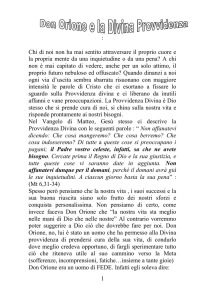 Don Orione e la Divina Provvidenza
