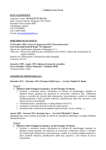 curriculum vitae - Ordine ingegneri della Provincia di Roma