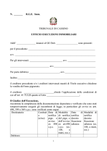 dispone - Tribunale di Cassino