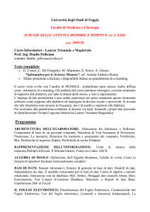 Informatica - Facoltà di Medicina e Chirurgia