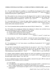 ENERGIA POTENZIALE ELETTRICA