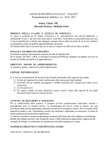 Programmazione didattica as 2016/ 2017