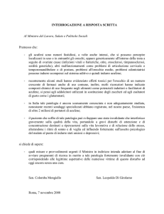 INTERROGAZIONE A RISPOSTA SCRITTA - Digilander