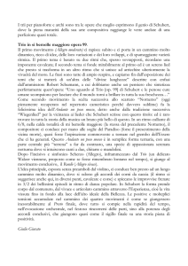 Il Trio opera 99 di F. Schubert