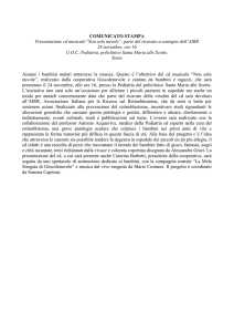 Presentazione del cd di Giocolenuvole. Parte del ricavato della