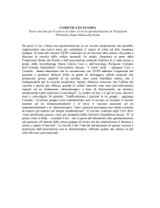 Il vaccino antitumorale TSPP diretto verso l`enzima timidilato sintasi