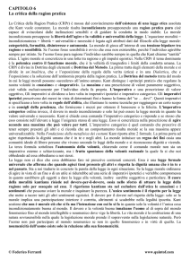 La Critica della Ragion Pratica