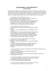 "Epistemologia e Storia della Fisica", Giorgio Dragoni.