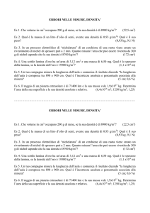 Errori nelle misure e densità esercizi4