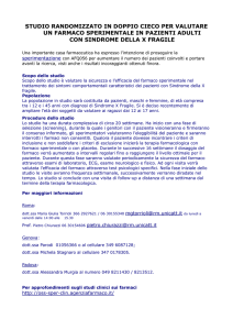 vedi allegato - sindrome x