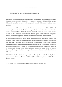 TOUR ARCHEOLOGICI ITINERARIO 1: “CATANIA