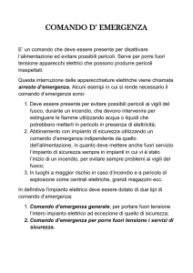 COMANDO D` EMERGENZA