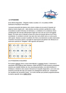 Strabismo - SitoPrevenzione e Promozione della Salute nel Bambino