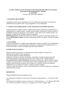 programma del corso - Dipartimento di Matematica