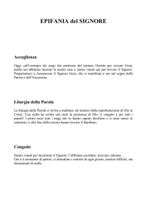 EPIFANIA del SIGNORE
