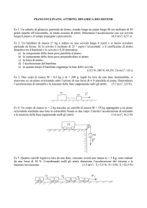 Problemi piano inclinato