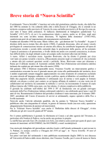 Il settimanale “Nuova Scintilla” s`inserisce nel solco