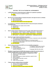 Test BLSD 2006: Valutazione Rianimazione Cardio-Polmonare