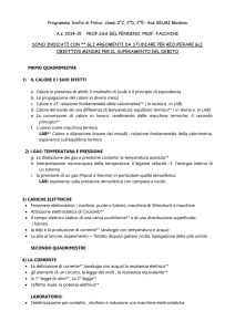 Programma Svolto di Fisica classi 2°C, 2°D, 2°E