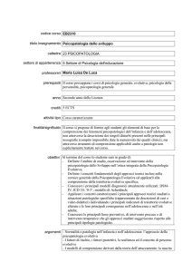 codice corso EB2310 titolo insegnamento Psicopatologia dello