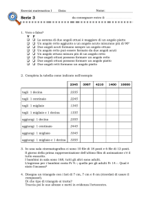 Esercizi matematica I Data: Nome: Nome: Serie 3 da consegnare
