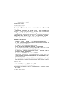Comunicazione e società