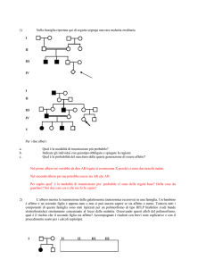 III TEST ORIENTATIVO DI MEDICINA GENETICA